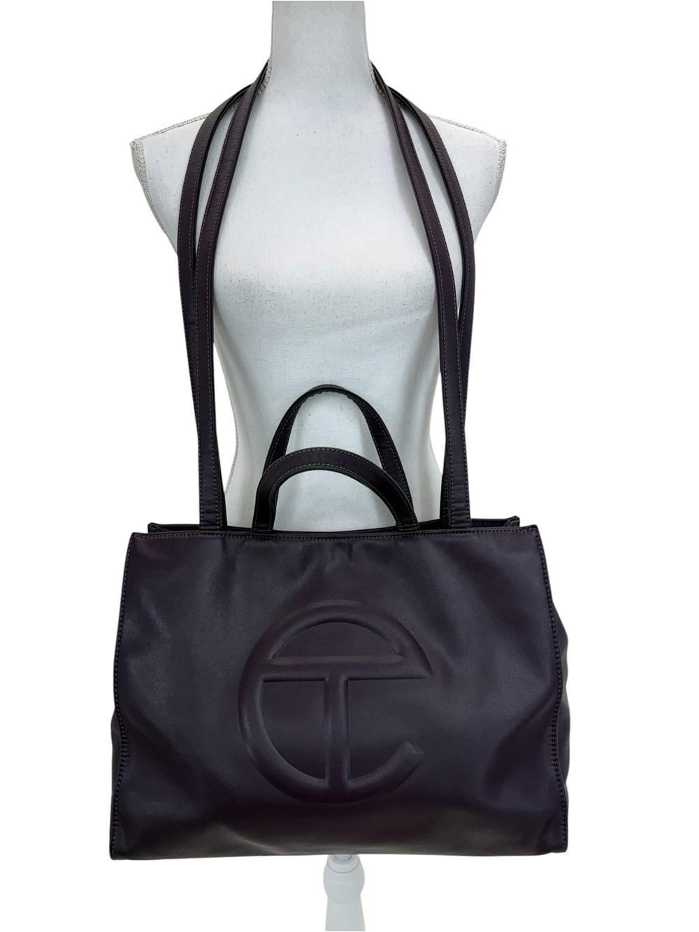 Telfar Large Shopping Bag Eggplant Purple